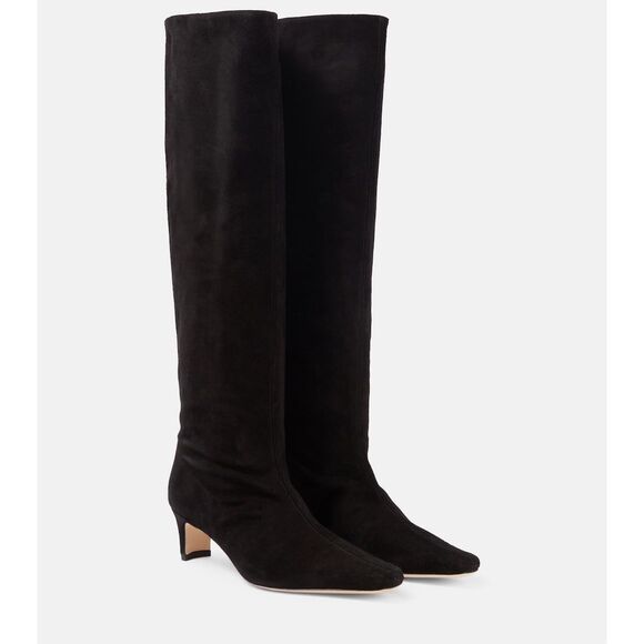 STAUD Wally suede knee-high boots Size EU39/US9 $495 - Picture 1 of 13